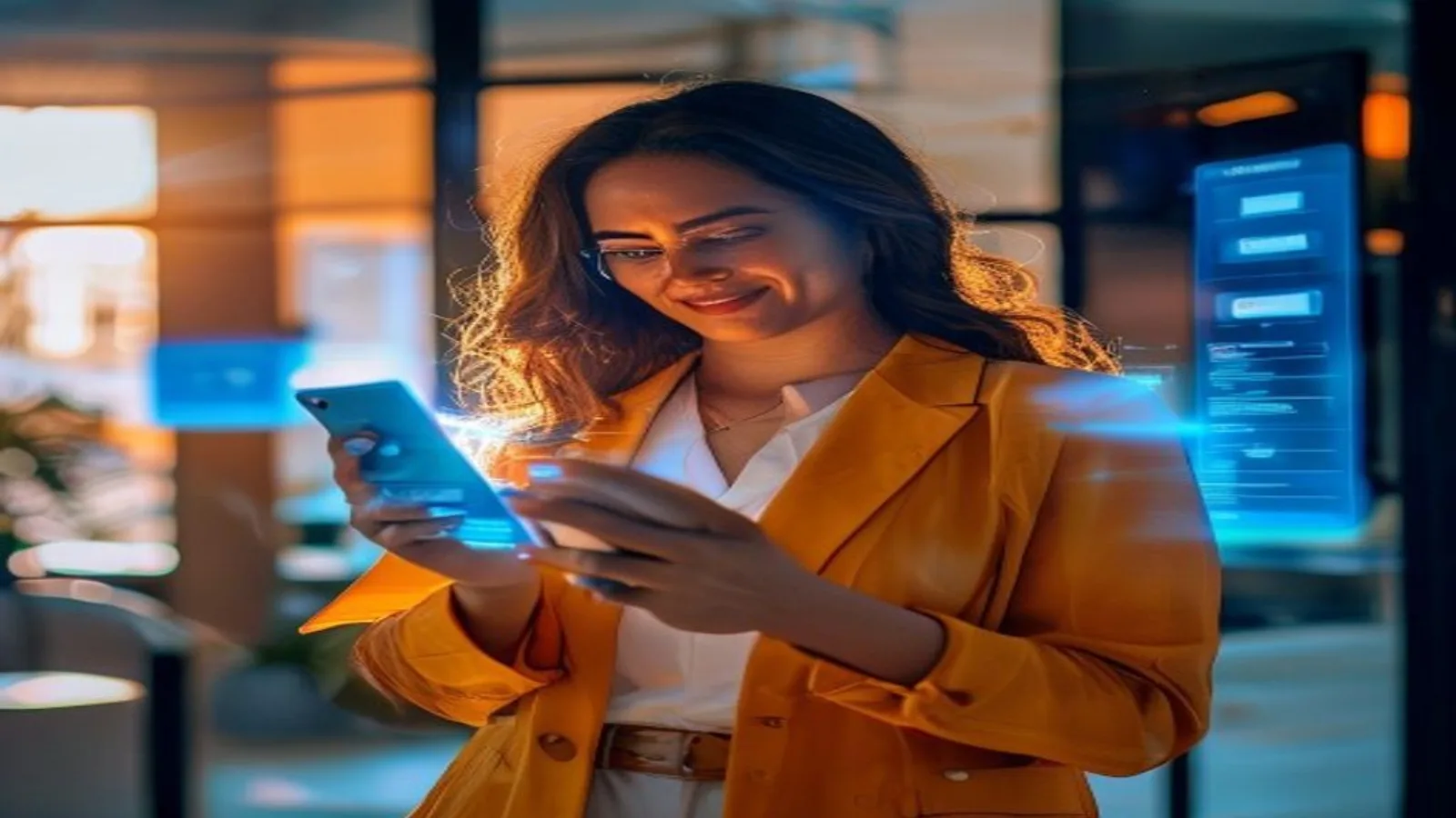 Miami small business owner checking AI search results on her phone, illustrating what an AI marketing agency does in 2026